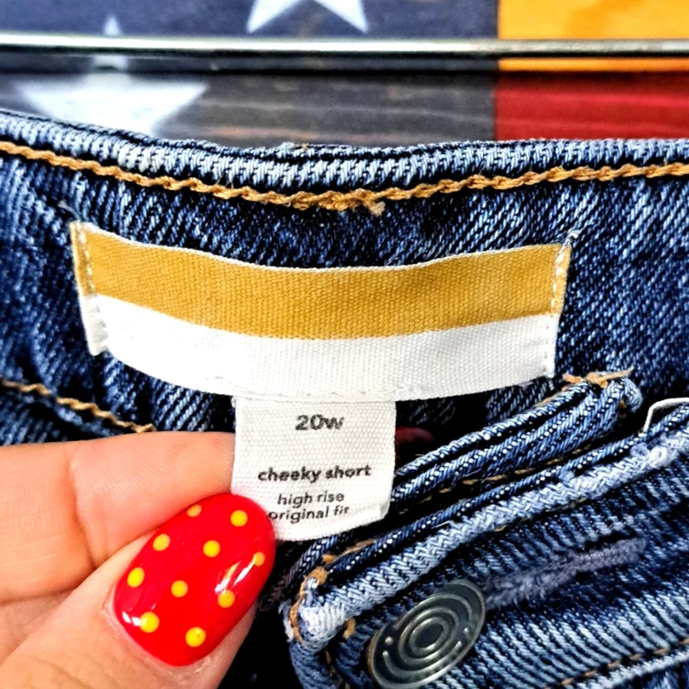 Maurices Plus Size Distressed Denim Shorts | Size 20W